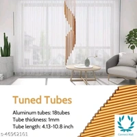 Classy Wind Chimes - L X B XH : 10 X15 X15cm, Metal, Multipack :1